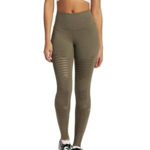 ALO Yoga High Waisted Moto Leggings Olive Branch Size Large